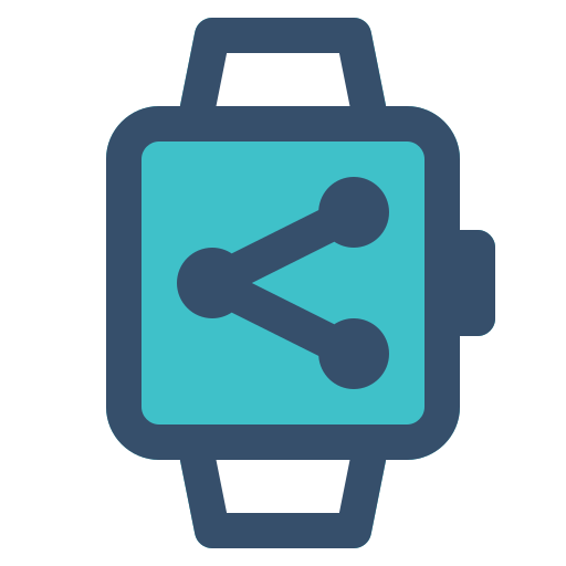 Share, smart, smart watch, watch icon